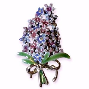 Lilac Flower Brooch